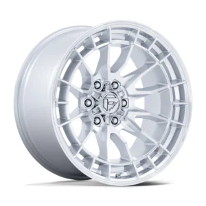 Fuel Off-Road FC888 Revolt in Hyper Silver Machined Face - photo may show a different lug count; this part is 6x139.7