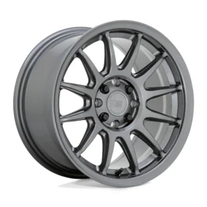 Motegi Racing MR156 S12 in Gloss Gunmetal - photo may show a different lug count; this part is 4x100/4x114.3
