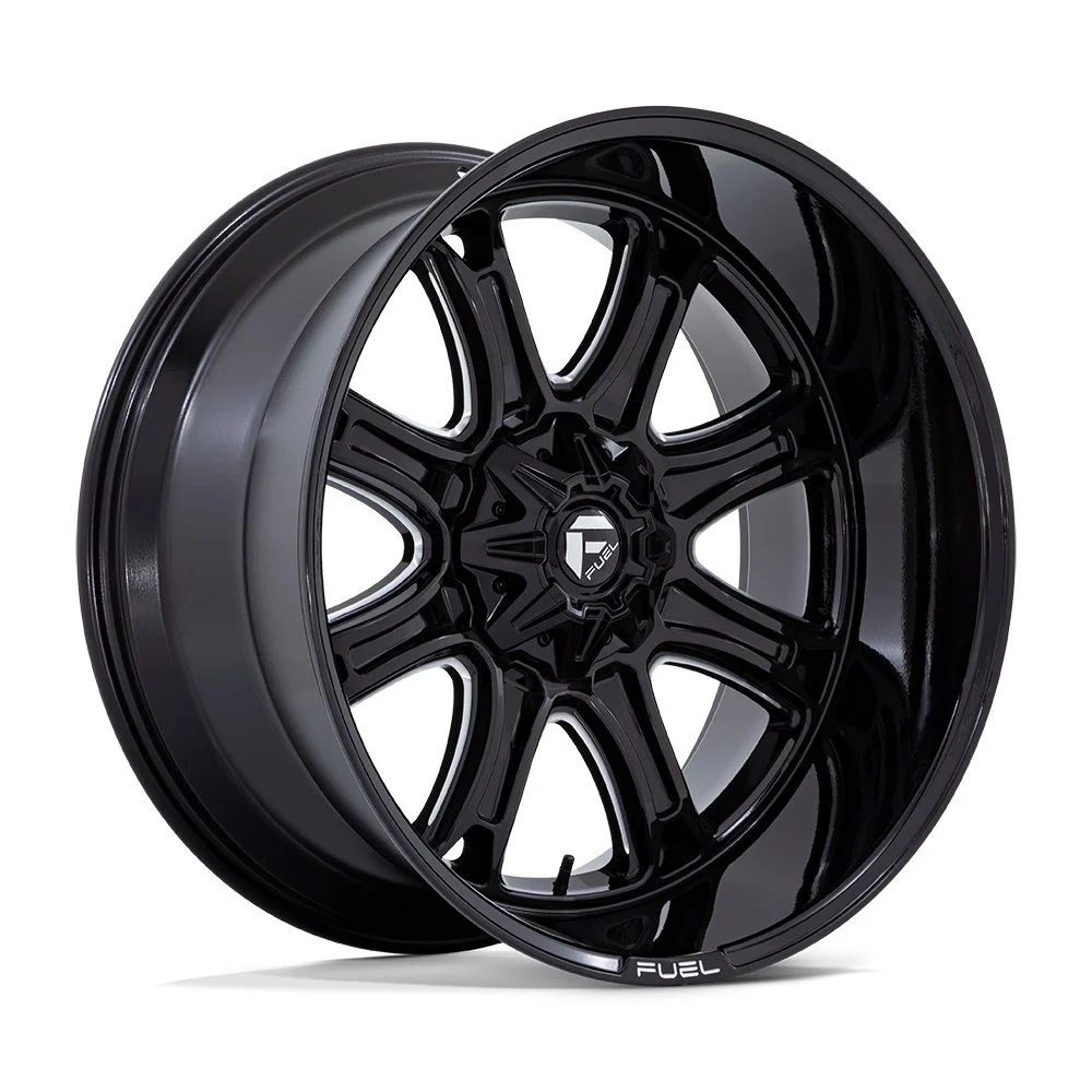 Fuel Off-Road FC853 Darkstar in Gloss Black Milled - photo may show a different lug count; this part is 6x135/6x139.7
