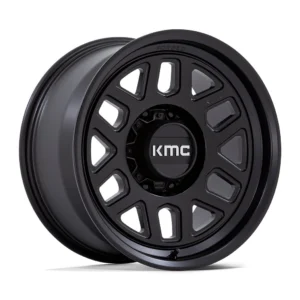 KMC KM451 Mesa Forged Monoblock in Satin Black - photo may show a different lug count; this part is 8x165.1