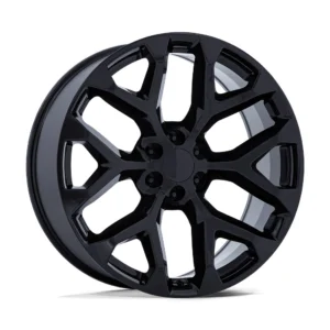 Performance Replicas PR177 - Photo shows the same wheel, Performance Replicas PR177, in a different size (20x9) and a different finish (Gloss Black) - this part is 24"x10", Silver Machined.