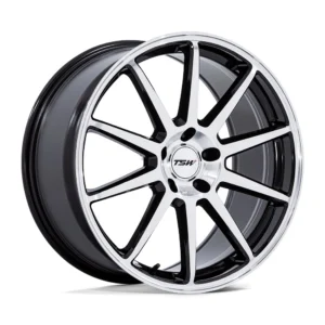 TSW TW004 Canard in Gloss Black Machined - photo may show a different lug count; this part is 5x112