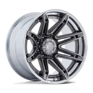 Fuel Off-Road FC401 Brawl in Platinum Chrome - photo may show a different lug count; this part is 8x165.1