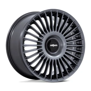Rotiform RC202 GRZ in Matte Anthracite - photo may show a different lug count; this part is 5x112/5x120