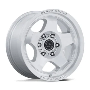 Black Rhino BR031 SOL in Gloss Silver Machined Face - photo may show a different lug count; this part is 6x139.7