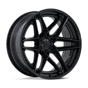 Fuel Off-Road FC408 Flight in Matte Black w/ Gloss Black Lip - photo may show a different lug count; this part is 6x139.7