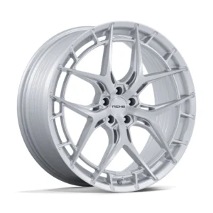 Niche NC286 Riviera in Gloss Silver Brushed - photo may show a different lug count; this part is 5x112