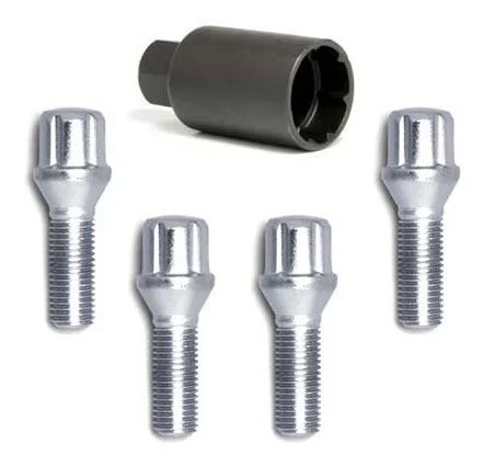 Gorilla Automotive Spline Bolt Lock Cone 14-1.25 Chrome 32Mm