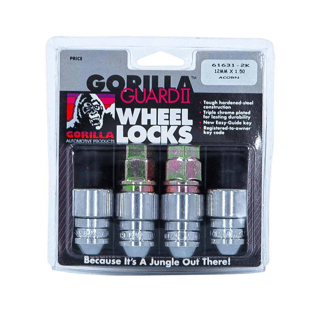 Gorilla Automotive Gorilla Guard Acorn 12-1.50 Chrome 2Key