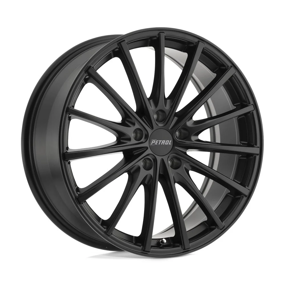 Petrol P3A in Matte Black - photo may show a different lug count; this part is 5x108