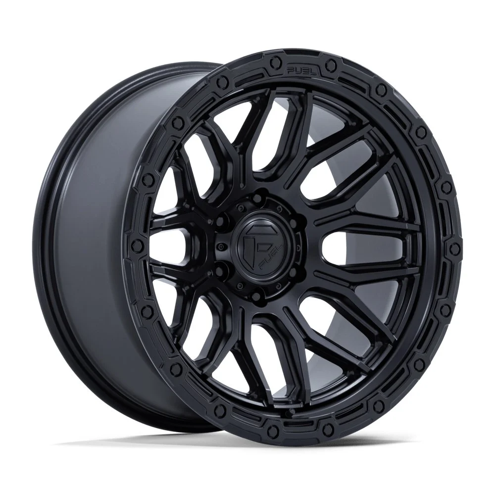 Fuel Off-Road FC881 Surge in Matte Black w/ Gloss Black Lip - photo may show a different lug count; this part is 8x180