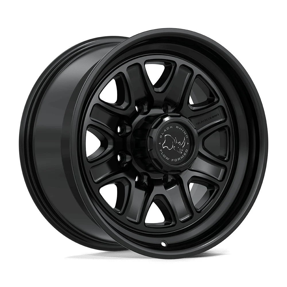 Black Rhino BR032 Echo in Matte Black - photo may show a different lug count; this part is 8x180