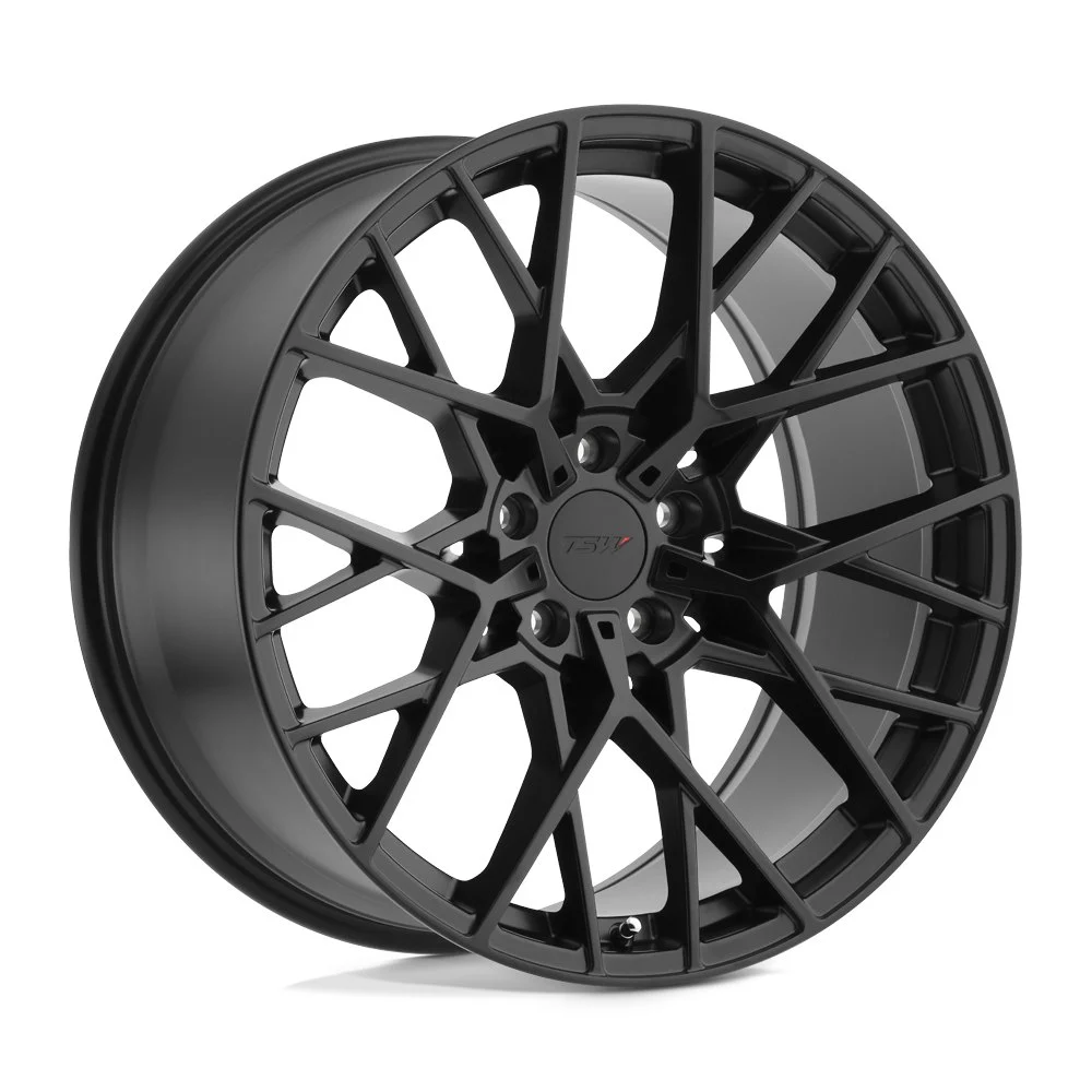 TSW Sebring in Matte Black - photo may show a different lug count; this part is 5x114.3
