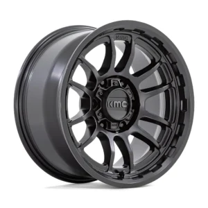 KMC KM727 Wrath in Satin Black - photo may show a different lug count; this part is 6x135