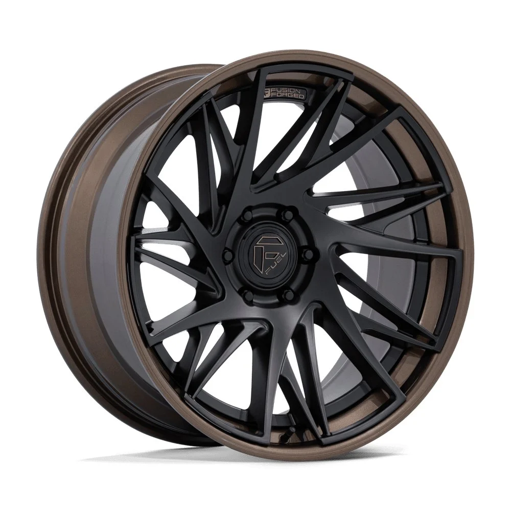 Fuel Off-Road FC405 Dynamo in Matte Black w/ Bronze Lip - photo may show a different lug count; this part is 6x139.7