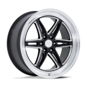 American Racing AR953 Groove 6 Drag in Gloss Black Milled - photo may show a different lug count; this part is 6x135