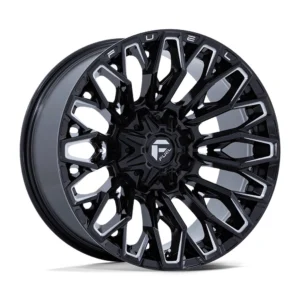 Fuel Off-Road FC865 Strike in Gloss Black Milled - photo may show a different lug count; this part is 6x135/6x139.7