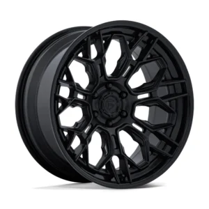 Fuel Off-Road FC409 Hive in Matte Black w/ Gloss Black Lip - photo may show a different lug count; this part is 6x135