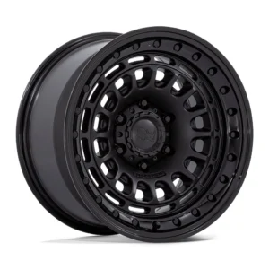 Black Rhino BR014 Sahara in Matte Black w/ Gloss Black Lip - photo may show a different lug count; this part is 6x139.7