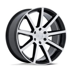 Petrol PE007 P6E in Gloss Black Machined Face - photo may show a different lug count; this part is 6x139.7