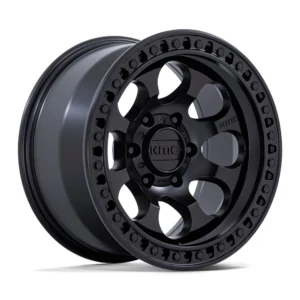KMC KM550 Riot SBL in Satin Black - photo may show a different lug count; this part is 6x139.7
