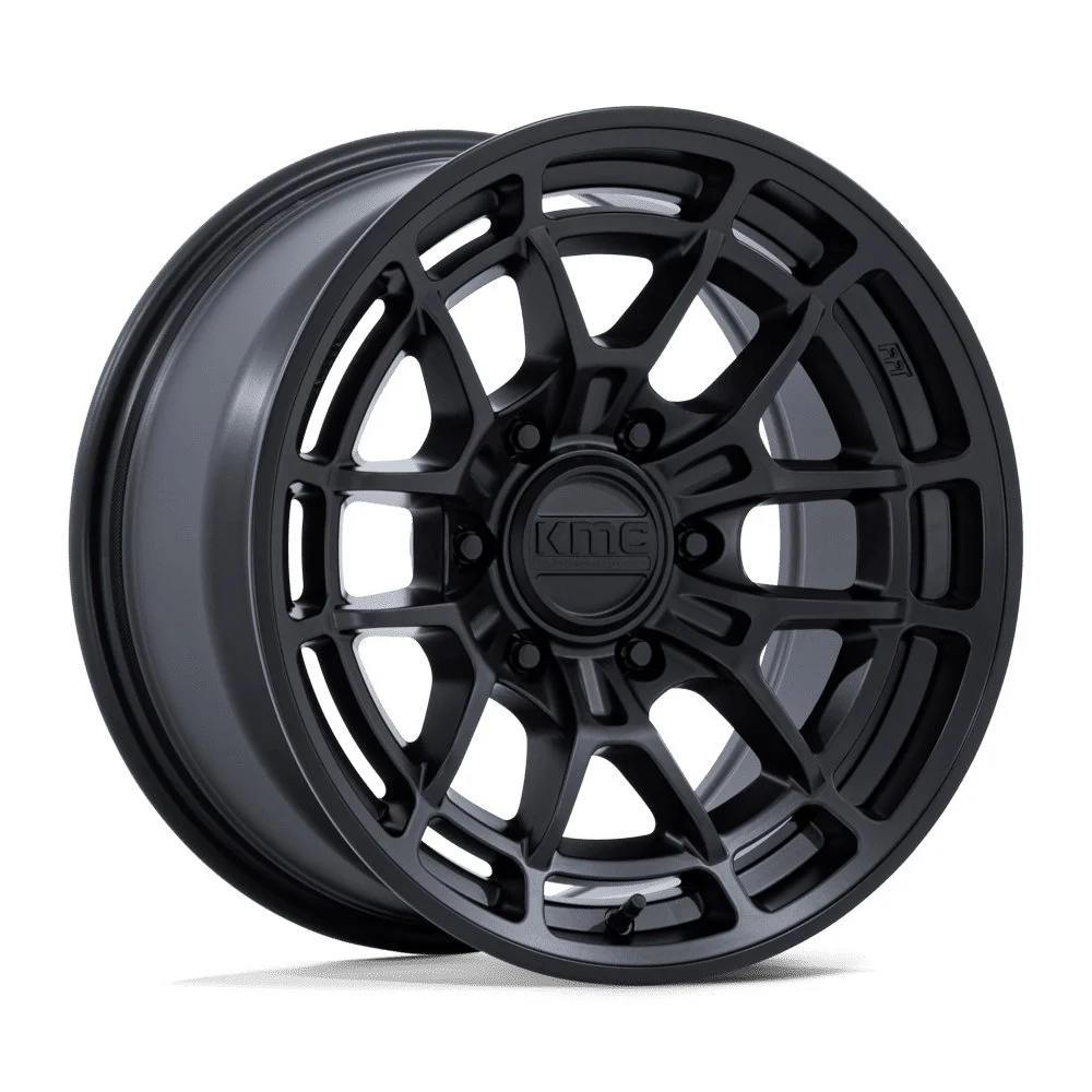 KMC KM732 Archer in Matte Black - photo may show a different lug count; this part is 6x139.7
