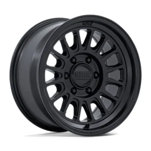 KMC KM733 Impact FFT in Matte Black - photo may show a different lug count; this part is 6x139.7