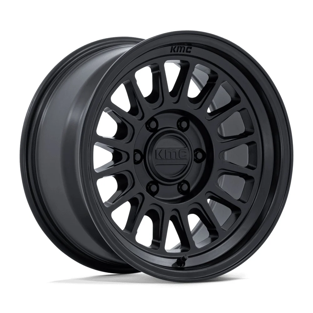 KMC KM733 Impact FFT in Matte Black - photo may show a different lug count; this part is 6x139.7