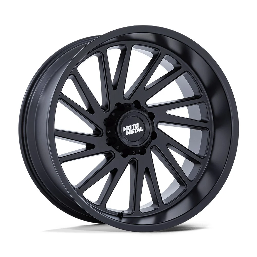 Moto Metal MO811 Combat in Matte Black - photo may show a different lug count; this part is 8x170