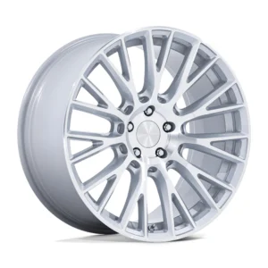 Rotiform RC201 LSE in Gloss Silver Machined - photo may show a different lug count; this part is 5x112