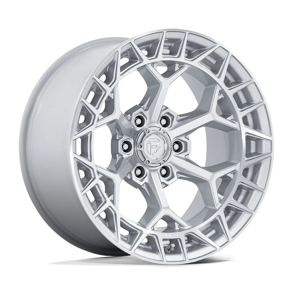 Fuel Off-Road FC873 Charger in Gloss Silver Machined - photo may show a different lug count; this part is 6x139.7