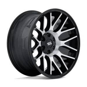 Moto Metal MO816 Overlook in Gloss Black Machined - photo may show a different lug count; this part is 8x180