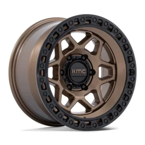 KMC KM553 Torx in Matte Bronze / Gloss Black - photo may show a different lug count; this part is 6x139.7