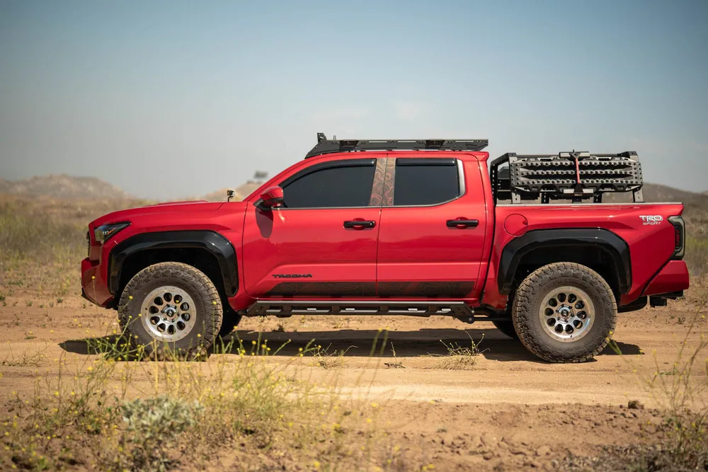 DV8 Offroad 2024-2025 Toyota Tacoma Double Cab Rock Sliders (SRTT1-04)