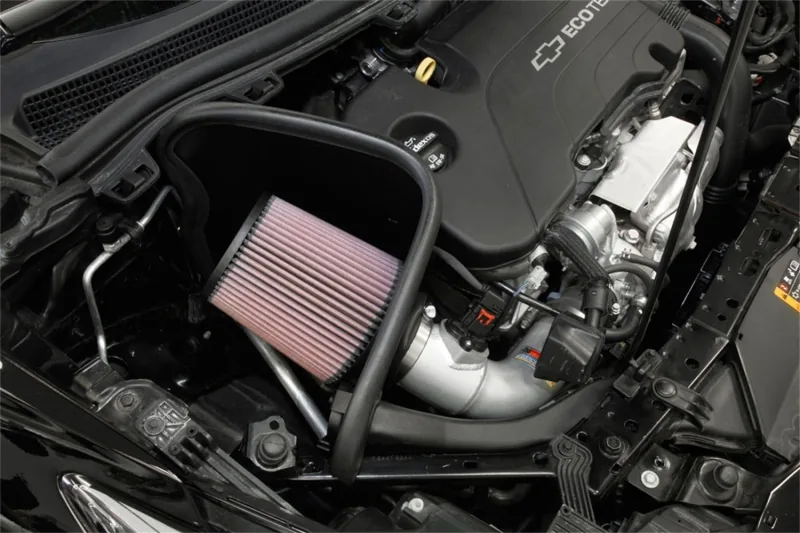 K&N 2017-2019 Chevy Cruze 1.4L Turbo Silver Typhoon Short Ram Intake (69-4537TS)