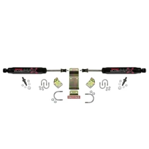 Skyjacker Jeep Wrangler JL - Black Dual Steering Damper Kit (8208)