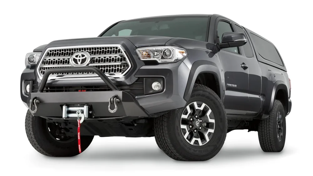 WARN Semi-Hidden Winch Mount with Grille Guard for 2016-2023 Toyota Tacoma (100044)