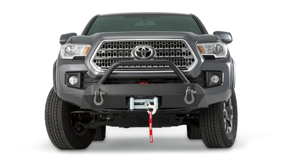 WARN Semi-Hidden Winch Mount with Grille Guard for 2016-2023 Toyota Tacoma (100044)