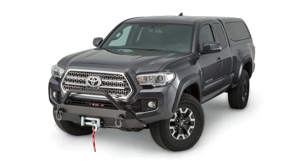 WARN Semi-Hidden Winch Mount with Grille Guard for 2016-2023 Toyota Tacoma (100044)