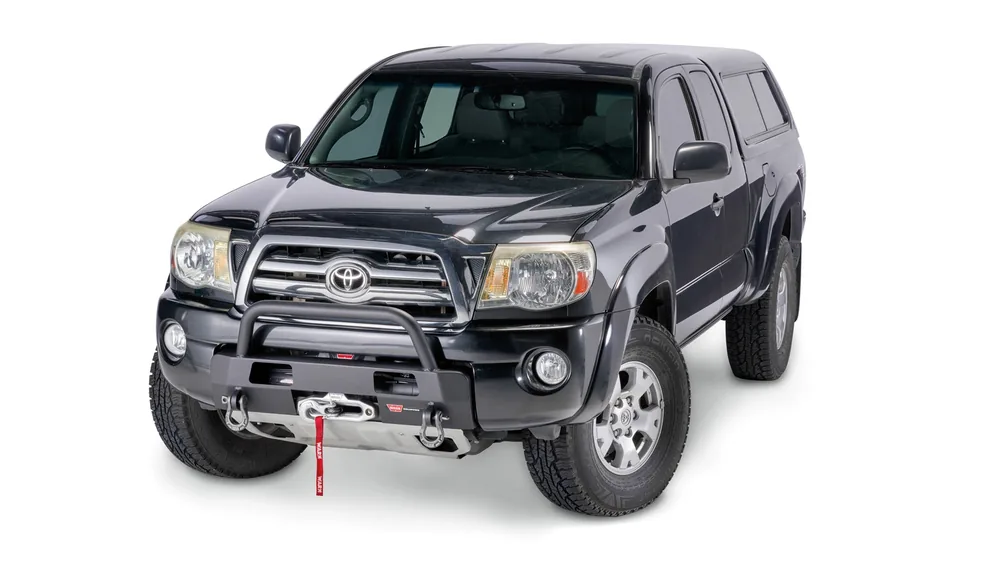 WARN Semi-Hidden Winch Mount with Grille Guard for 2005-2011 Toyota Tacoma (102876)