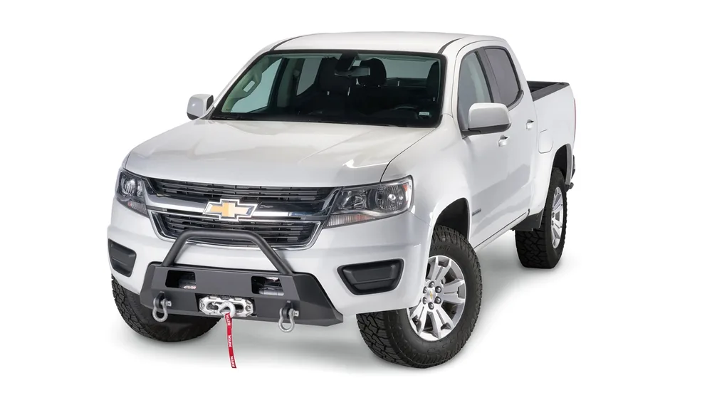 WARN Semi-Hidden Winch Mount with Grille Guard for 2015-2020 Chevrolet Colorado (103210)