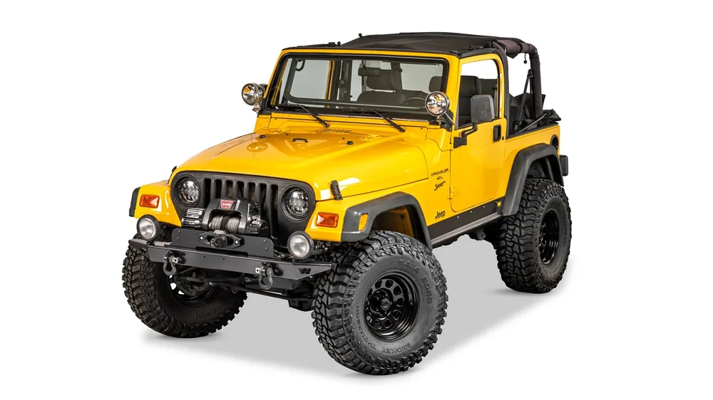 WARN Rock Crawler Front Full Width Bumper for 1997-2006 Jeep Wrangler TJ (61853)