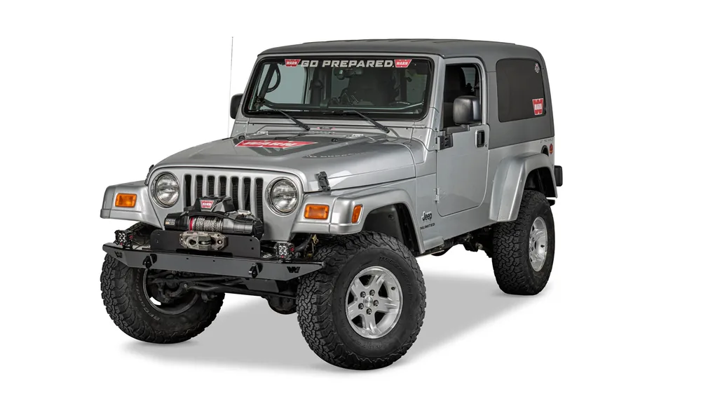 WARN Rock Crawler Front Full Width Bumper for 1997-2006 Jeep Wrangler TJ (61853)